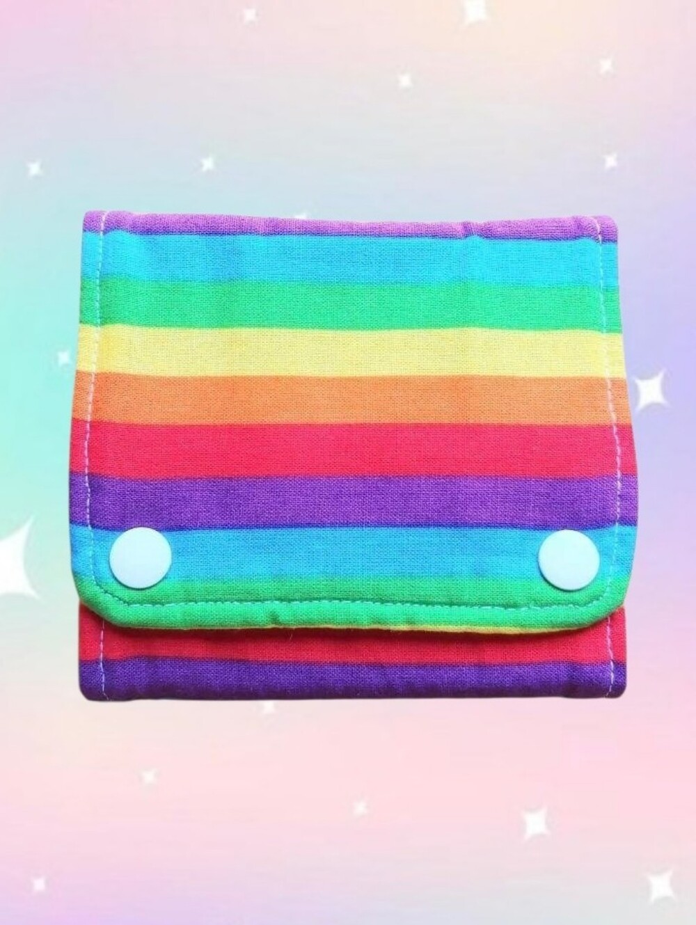 Essential Oil Roller Bottle Wallet - Rainbow Stripe